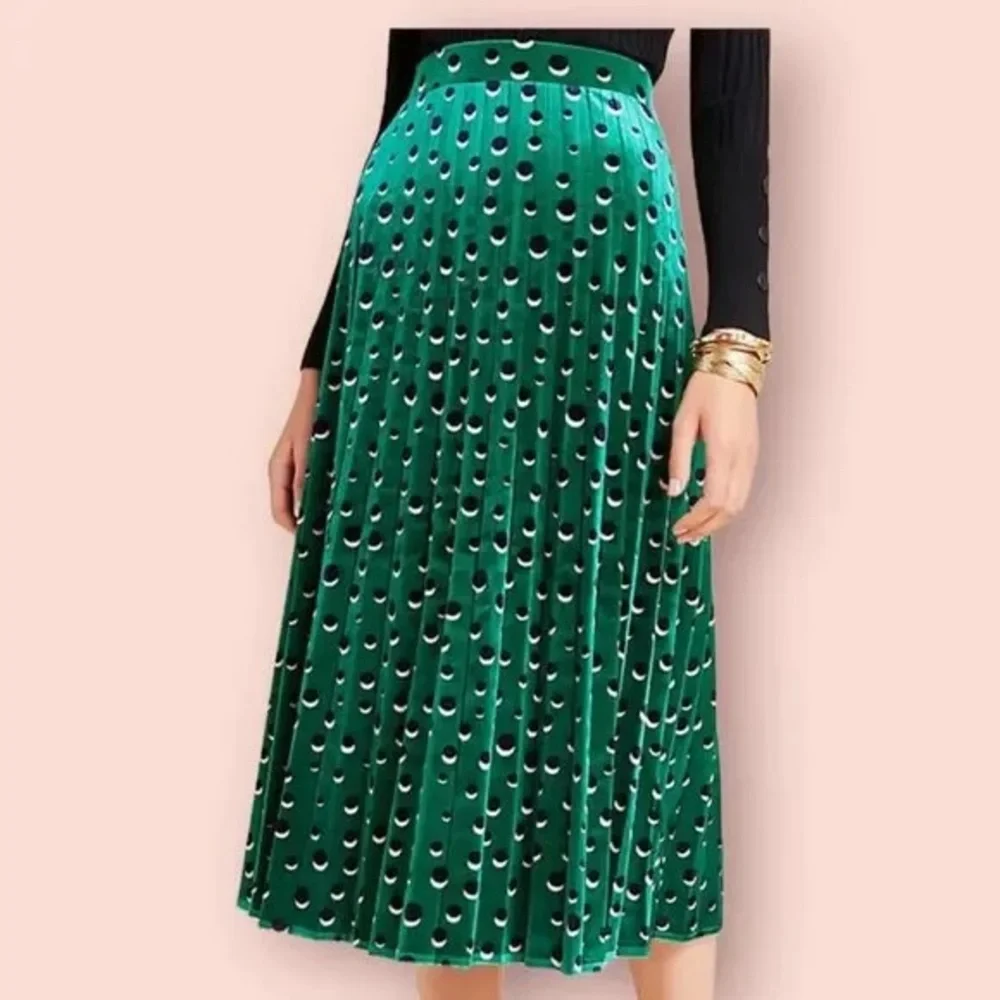 Maeve Carly Pleated Geometric Print Pleated Midi Skirt - Picture 2 of 8